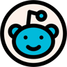 reddit lineal-color simge