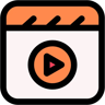 video çizgisel renk simge