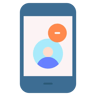 remove user flat icon