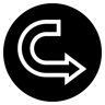 Biegen Sie rechts ab gefüllt Icon