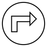 right arrow line icon