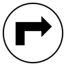 السهم الأيمن ثنائي اللون أيقونة