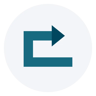 right direction flat icon