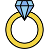 ring lineal color icon