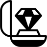 diamond ring duotone icon