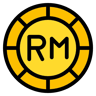 ringgit lineal color icon