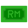ringgit flat icon