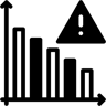 abnehmende Kurve duotone Icon