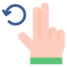 drehen flach Icon