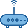 無線ルーター ツーカラー アイコン