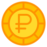 ruble flat icon