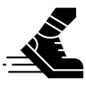跑鞋 填充 图标