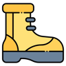 safety shoes lineal color icon