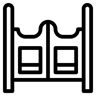 saloon line icon