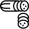 saucisse ligne icône
