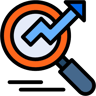 growth lineal color icon