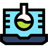 wissenschaftliches Experiment lineal farbe Icon