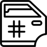 car door line icon