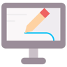 graphic editor flat icon