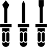 螺丝刀 填充 图标