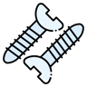 screws lineal color icon