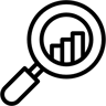 search analysis line icon