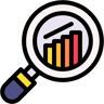 data analysis lineal color icon