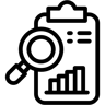 search report line icon