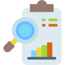 search report flat icon
