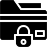 secure folder filled icon