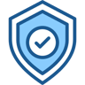 seguridad dos colores icono