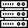 rack de serveur ligne icône