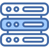 server rack two color icon