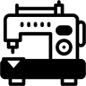 缝纫机 双色调 图标