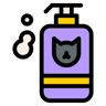 pet shampoo lineal color icon