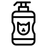 pet shampoo line icon