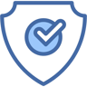 Sicherheit zwei farben Icon