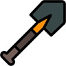shovel lineal color icon