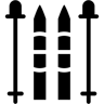 skiing filled icon