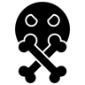 cranio pieno icona