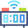 smart clock flat icon