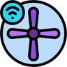 smart fan lineal color icon