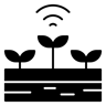 smart farming filled icon