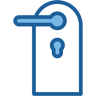 smart lock two color icon