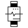 ساعة ذكية ثنائي اللون أيقونة