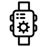 ساعة ذكية خط أيقونة