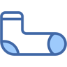 Socke zwei farben Icon