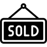 售出标志 双色调 图标