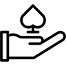 黑桃 line 图标