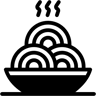 معكرونة ثنائي اللون أيقونة
